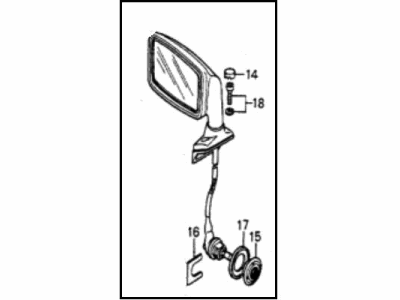 Honda 88155-688-673 Mirror Assembly, Remote Control Door (Matsuyama)