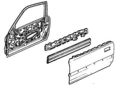 1988 Honda CRX Door Panel - 67010-SH2-A00ZZ
