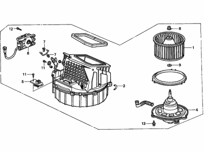 1991 Honda CRX Blower Motor - 79300-SH2-A22