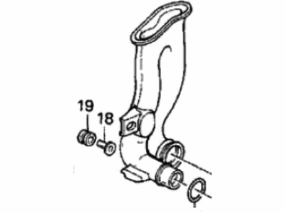 1995 Honda Prelude Air Duct - 17252-P12-A00