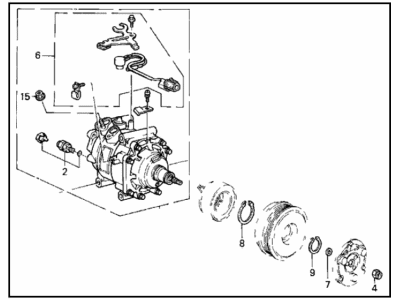 1995 Honda Prelude A/C Compressor - 38810-P13-006