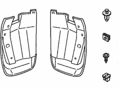 Honda 08P09-SCV-1B0R1 Splash Guard Set, Rear