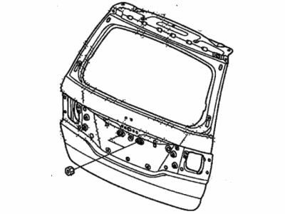 Honda Odyssey Tailgates - 68100-SHJ-A71ZZ