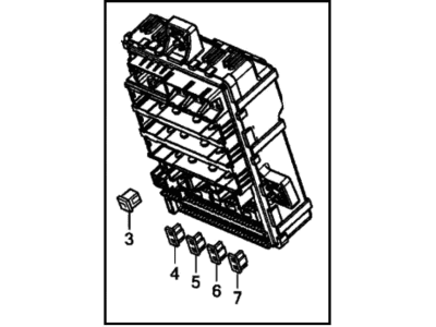 2012 Honda Civic Fuse Box - 38200-TR5-A01