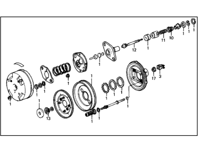 Honda Prelude Brake Booster - 46400-SF1-003