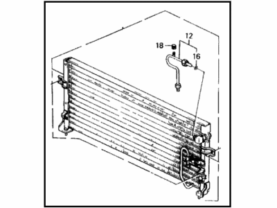 1988 Honda Prelude A/C Condenser - 80100-SF1-A14