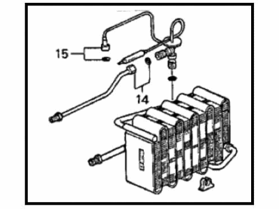 1988 Honda Prelude Evaporator - 80210-SF1-A02