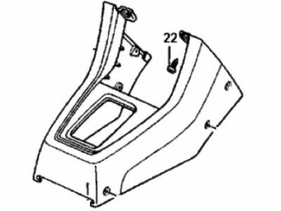 1991 Honda Prelude Consoles - 77290-SF1-901ZC