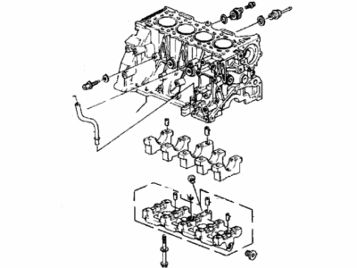 1990 Honda Prelude Engine Block - 11000-PK1-010