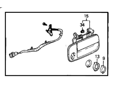 1989 Honda Prelude Door Handle - 72140-SF1-A03ZA