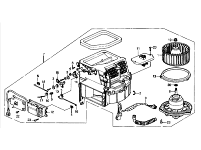 1988 Honda Prelude Blower Motor - 79300-SF1-A03