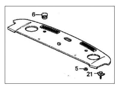 Honda 84500-SF1-A00ZA Tray Assy., RR. *NH83L* (OFF BLACK)