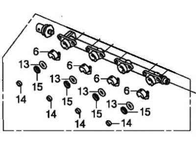 2019 Honda Civic Fuel Rail - 16011-5BF-305