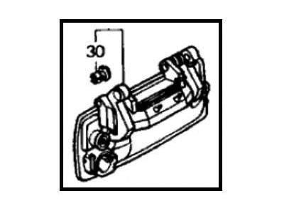 1991 Honda Civic Door Handle - 72140-SH4-A11YP