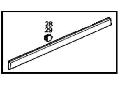 1988 Honda Civic Door Moldings - 75322-SH4-J00