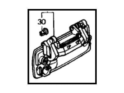 1991 Honda Civic Door Handle - 72180-SH4-A11ZY