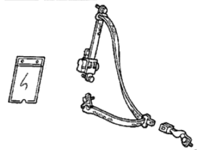 1990 Honda Civic Seat Belt - 824A0-SH1-A32ZA