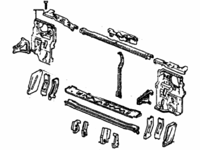 1986 Honda Civic Radiator Support - 60810-SD9-663ZZ