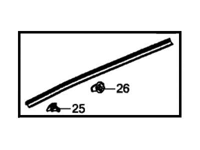 Honda 72328-TVA-A11 SEAL, FR- DR (LOWER)