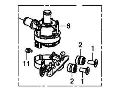 2018 Honda Accord Hybrid Water Pump - 79960-TWA-A00