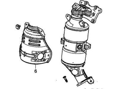 2018 Honda Civic Catalytic Converter - 18150-5BA-L00