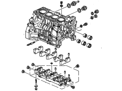 Honda 11000-P5P-810 Block Assy., Cylinder (DOT)