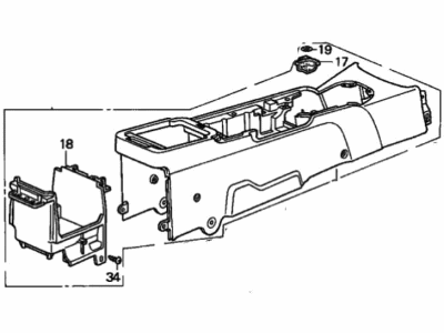 1997 Honda Prelude Consoles - 83401-S30-951ZB