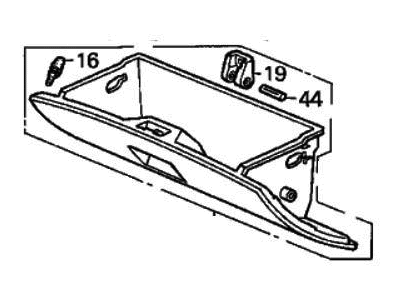 1997 Honda Prelude Glove Box - 77501-S30-A01ZB