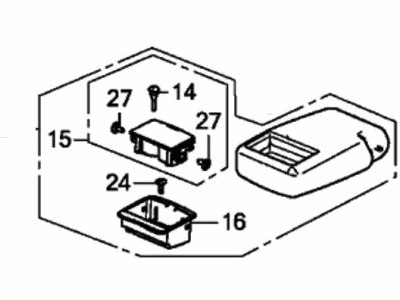 2021 Honda Clarity Fuel Cell Armrest - 82180-TRT-A01ZE