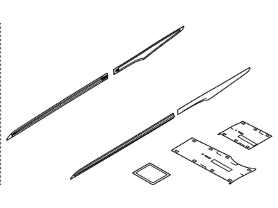 2020 Honda Clarity Plug-In Hybrid Door Moldings - 08P05-TRT-121