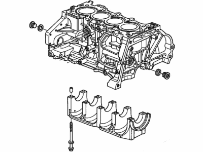 2005 Honda Civic Engine Block - 11000-PZA-810