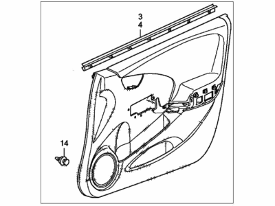 2013 Honda Fit EV Door Trim Panel - 83530-TX9-A01ZA