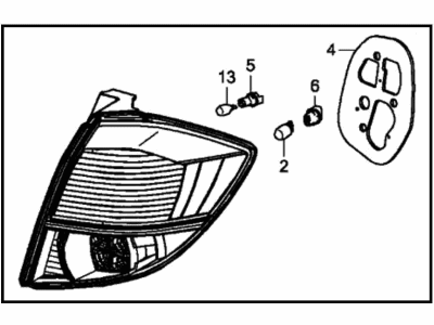 Honda Fit EV Tail Light - 33550-TX9-A01