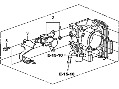 Honda CR-Z Throttle Body - 16400-RTW-003