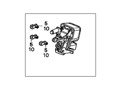 72650-S84-A11 - Lock Assembly, L Rear Door (Manual) 1998-2002