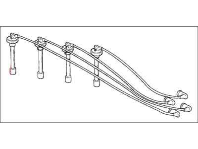 Honda CRX Spark Plug Wire - 32704-PM3-000