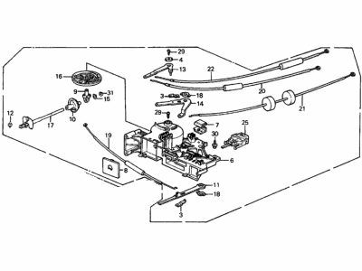 1988 Honda Civic A/C Switch - 79510-SH5-A00