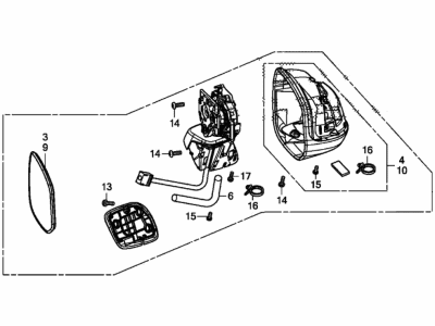 Honda 76258-TR0-305