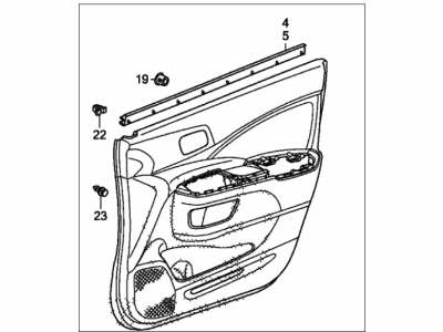 Honda CR-V Door Trim Panel - 83502-T0J-A43ZD