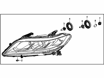 2017 Honda Accord Headlight - 33150-T3L-A31