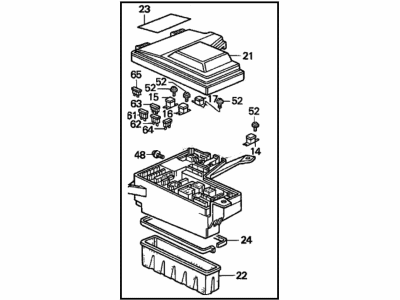 1990 Honda Accord Relay Block - 38250-SM4-A01