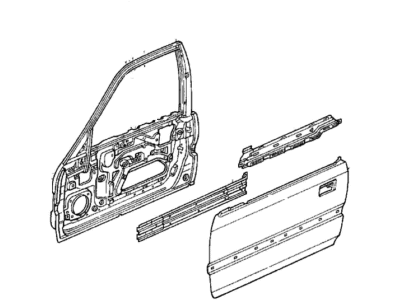 1992 Honda Accord Door Panel - 67010-SM4-A02ZZ