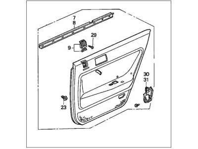 Honda 83756-SM4-A20ZB Base, L. *R104L/R104L*