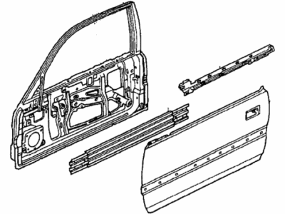 1992 Honda Accord Door Panel - 67010-SM2-A01ZZ