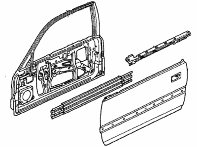 1992 Honda Accord Door Panel - 67050-SM2-A02ZZ