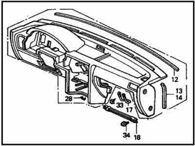 1993 Honda Accord Instrument Panel - 77100-SM2-A81ZA