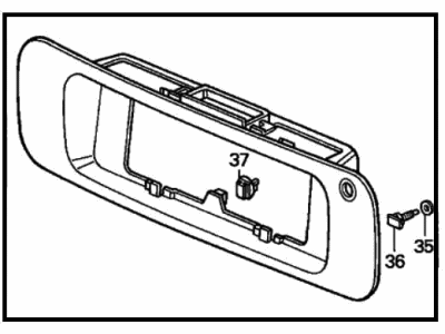 1996 Honda Accord License Plate - 74840-SV5-A00ZC