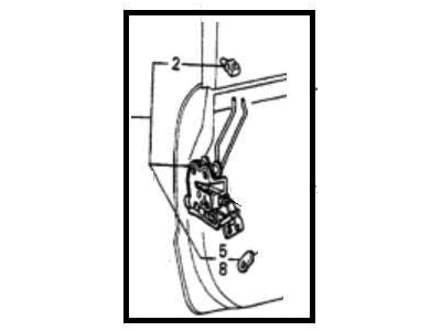 1982 Honda Prelude Door Lock Actuator - 75410-692-676