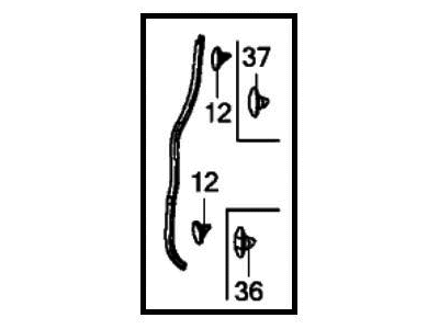 2019 Honda Fit Door Seal - 72364-T5R-A11