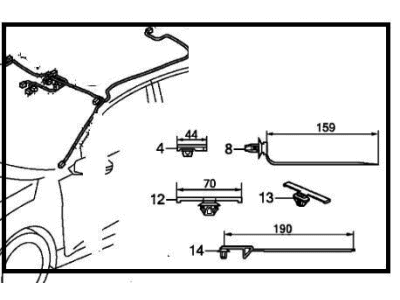 Honda Civic Sunroof Cable - 32155-TGG-A61